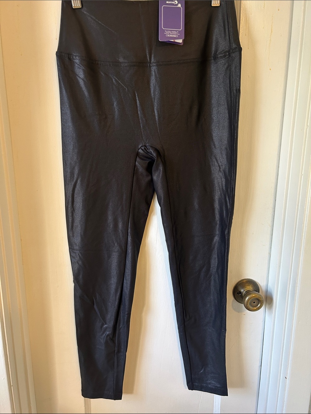 Black Faux Leather Leggings